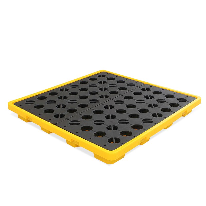 防滲漏托盤(pán)-四桶裝平臺(tái)(可配套機(jī)械叉車(chē)) 防滲漏托盤(pán)-四桶裝平臺(tái)(可配套機(jī)械叉車(chē))